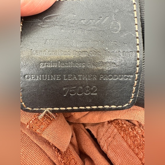 Vintage Y2K shoulder bag Black Leather Fossil Bag M Bag Real Leather. - Picture 5 of 14